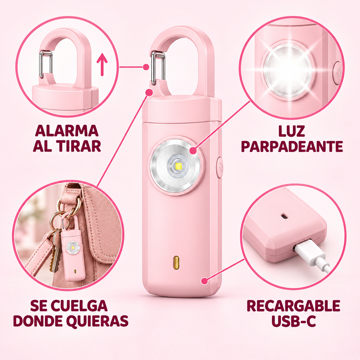 Llavero Alarma Personal